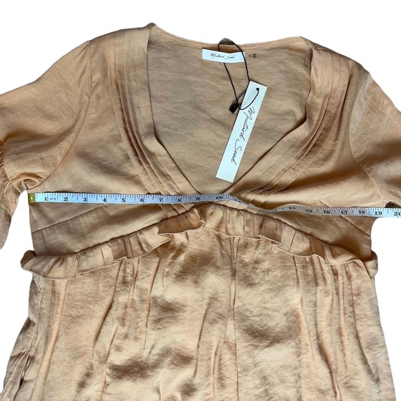 Mustard Seed flowy baloon sleeve dress ruffles boho size S - Picture 8 of 8